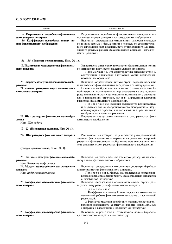 ГОСТ 23151-78 Аппараты факсимильные. Термины и определения (фото 3 из 8)