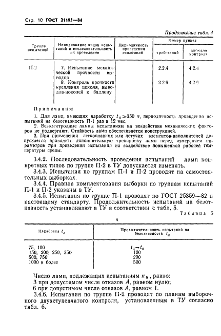 ГОСТ 21195-84 Источники высокоинтенсивного оптического излучения газоразрядные спектральные. Общие технические условия (фото 12 из 24)