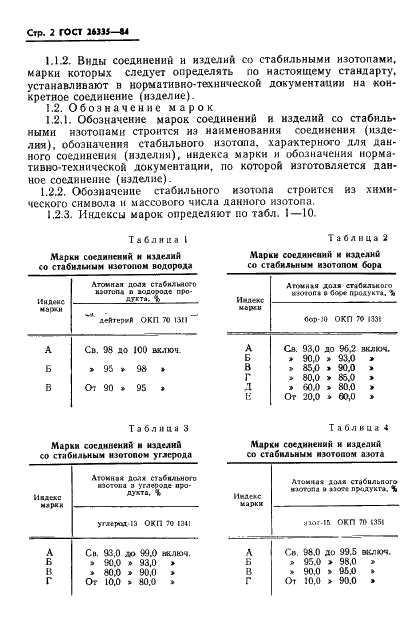 ГОСТ 26335-84 Соединения и изделия со стабильными изотопами. Марки (фото 4 из 19)