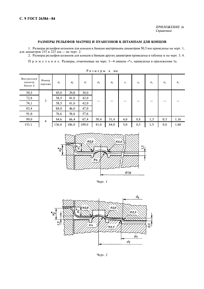 ГОСТ 26384-84 Банки жестяные цилиндрические круглые для консервов. Размеры конструктивных элементов (фото 10 из 16)