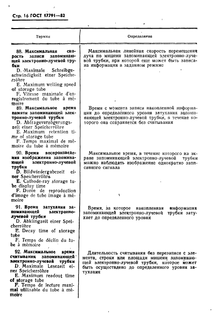 ГОСТ 17791-82 Приборы электронно-лучевые. Термины и определения (фото 19 из 41)