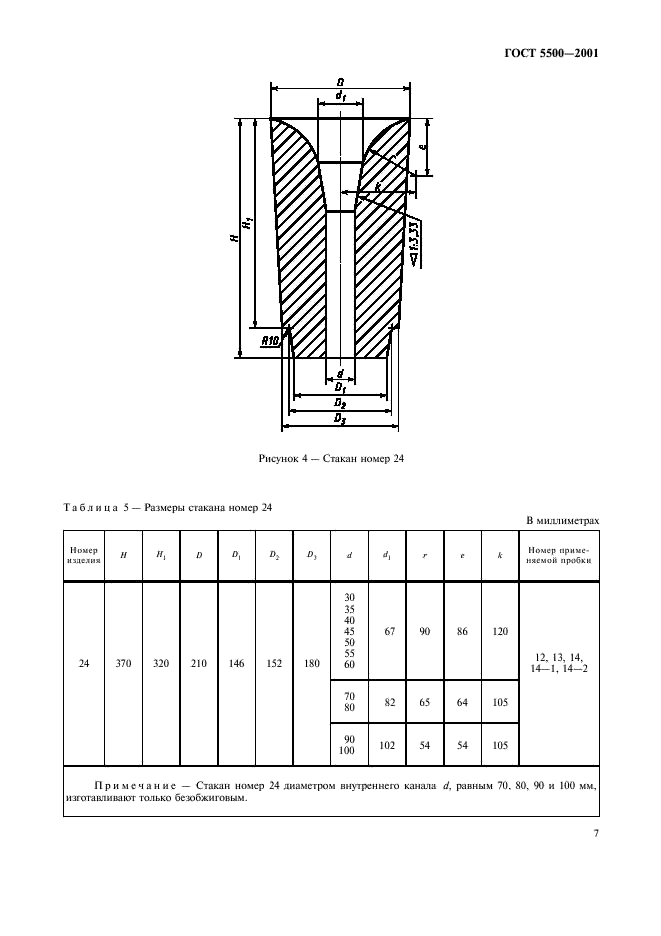 ГОСТ 5500-2001 Изделия огнеупорные стопорные для разливки стали из ковша. Технические условия (фото 10 из 31)