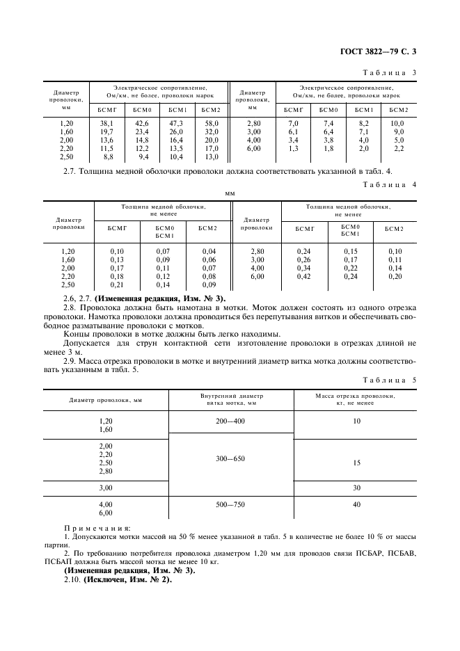 ГОСТ 3822-79 Проволока биметаллическая сталемедная. Технические условия (фото 4 из 6)