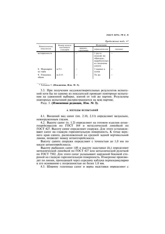 ГОСТ 5375-79 Сапоги резиновые формовые. Технические условия (фото 10 из 15)