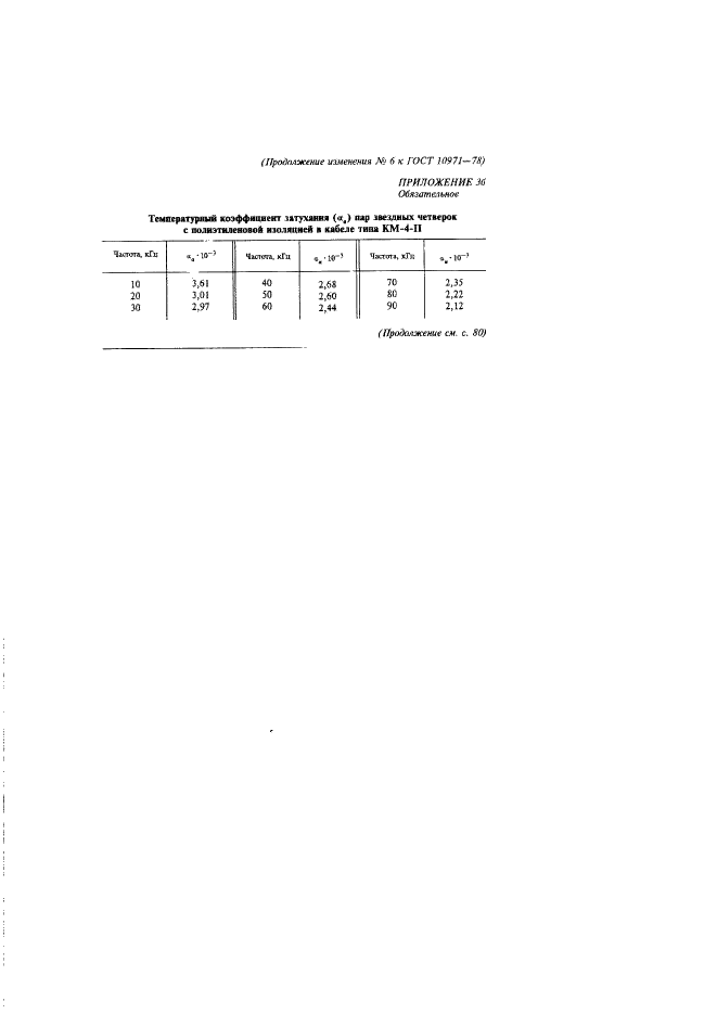ГОСТ 10971-78 Кабели коаксиальные магистральные с парами типа 2,6/9,4 и 2,6/9,5. Технические условия (фото 50 из 51)