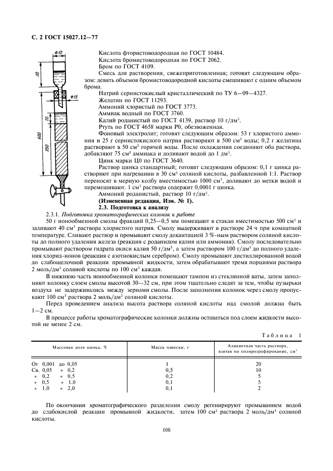 ГОСТ 15027.12-77 Бронзы безоловянные. Методы определения цинка (фото 2 из 9)