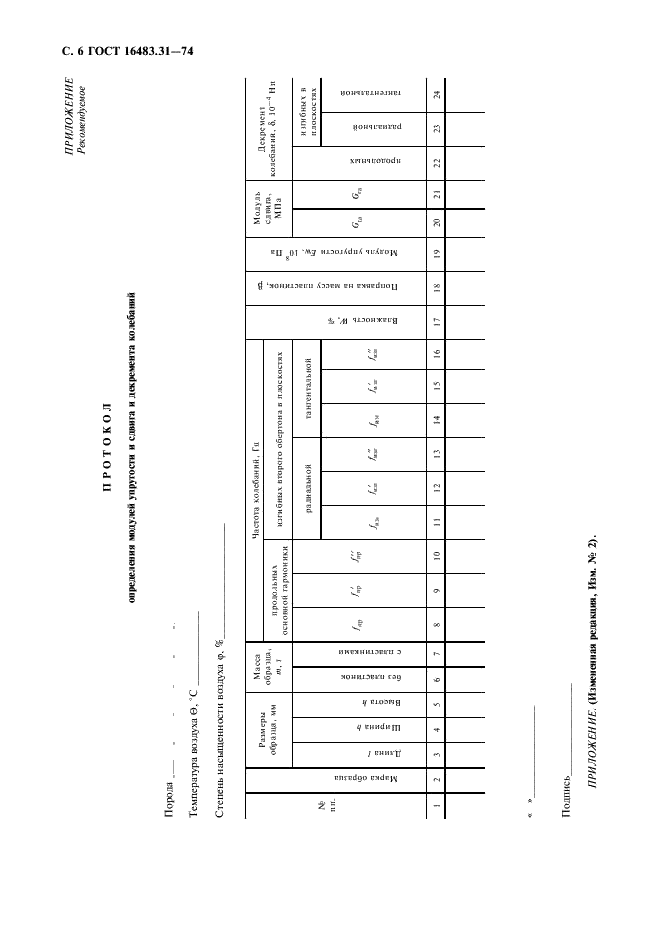 ГОСТ 16483.31-74 Древесина. Резонансный метод определения модулей упругости и сдвига и декремента колебаний (фото 7 из 8)
