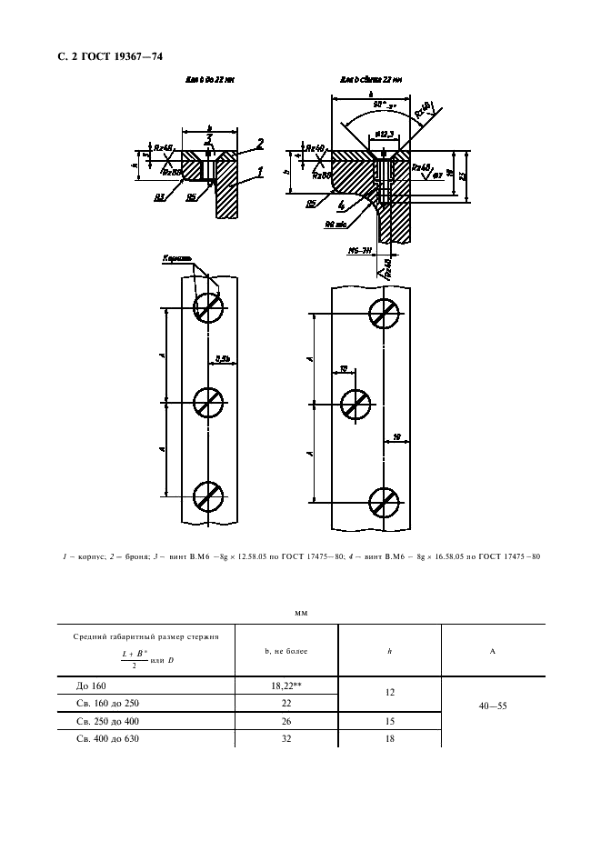 ГОСТ 19367-74 Борта алюминиевых стержневых ящиков. Размеры (фото 3 из 6)