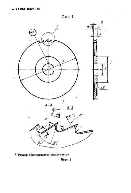 ГОСТ 18479-73 Пилы круглые строгальные для распиловки древесины. Технические условия (фото 3 из 15)