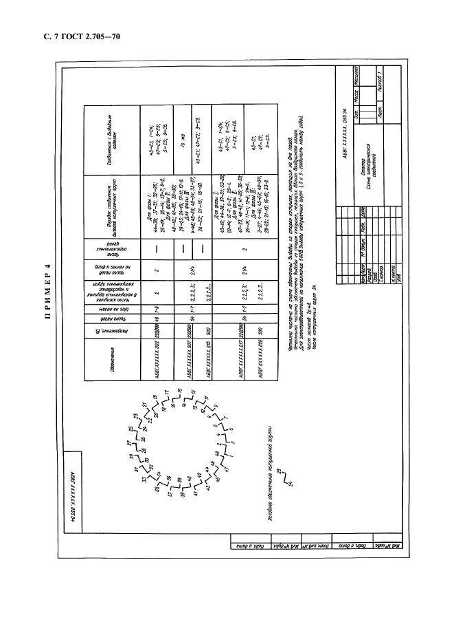 ГОСТ 2.705-70 Единая система конструкторской документации. Правила выполнения электрических схем обмоток и изделий с обмотками (фото 8 из 16)