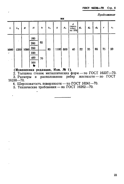 ГОСТ 16236-70 Формы металлические (кокили) с параллельным разьемом. Основные размеры (фото 6 из 6)