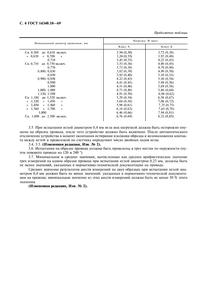 ГОСТ 14340.10-69 Провода эмалированные круглые. Методы испытания механической прочности изоляции на истирание (фото 5 из 6)