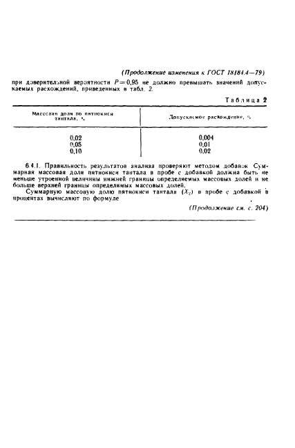 ГОСТ 18184.4-79 Ниобия пятиокись. Методы определения массовой доли пятиокиси тантала (фото 12 из 13)