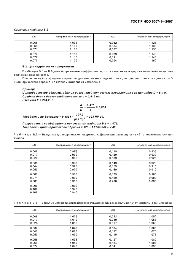 ГОСТ Р ИСО 6507-1-2007 Металлы и сплавы. Измерение твердости по Виккерсу. Часть 1. Метод измерения (фото 12 из 19)