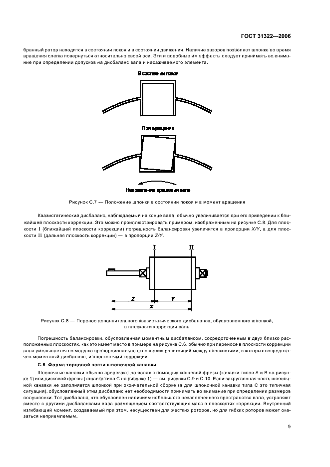 ГОСТ 31322-2006 Вибрация. Требования к балансировке элементов ротора, собираемых с помощью шпонки (фото 13 из 19)