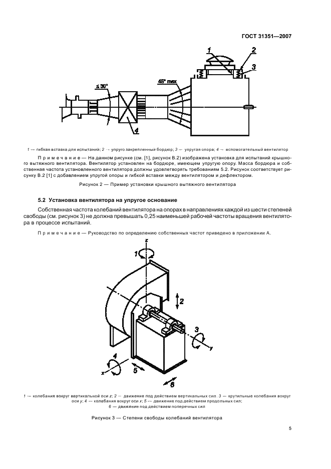 ГОСТ 31351-2007 Вибрация. Вентиляторы промышленные. Измерения вибрации (фото 9 из 32)