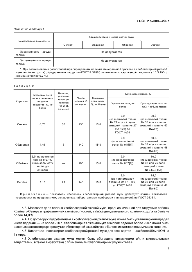 ГОСТ Р 52809-2007 Мука ржаная хлебопекарная. Технические условия (фото 6 из 11)