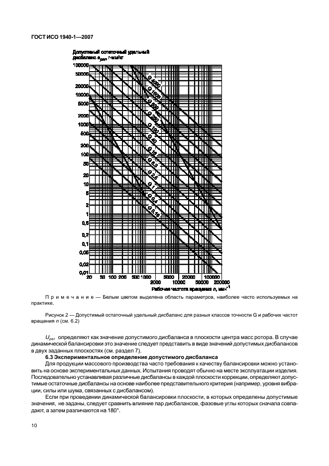 ГОСТ ИСО 1940-1-2007 Вибрация. Требования к качеству балансировки жестких роторов. Часть 1. Определение допустимого дисбаланса (фото 15 из 27)