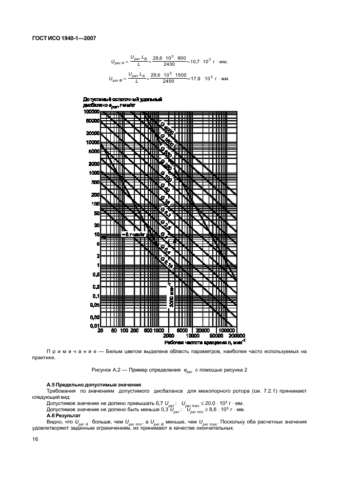 ГОСТ ИСО 1940-1-2007 Вибрация. Требования к качеству балансировки жестких роторов. Часть 1. Определение допустимого дисбаланса (фото 21 из 27)