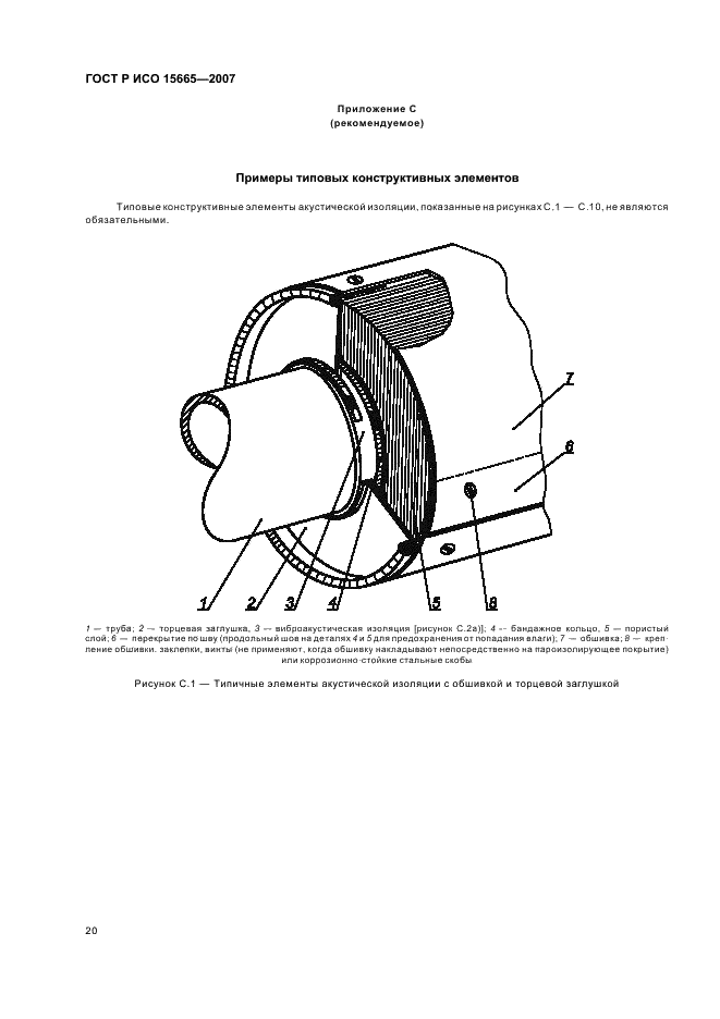 ГОСТ Р ИСО 15665-2007 Шум. Руководство по акустической изоляции труб и арматуры трубопроводов (фото 23 из 35)
