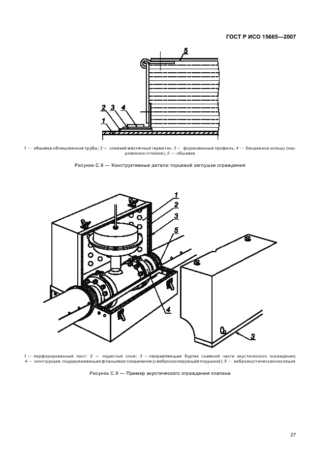 ГОСТ Р ИСО 15665-2007 Шум. Руководство по акустической изоляции труб и арматуры трубопроводов (фото 30 из 35)