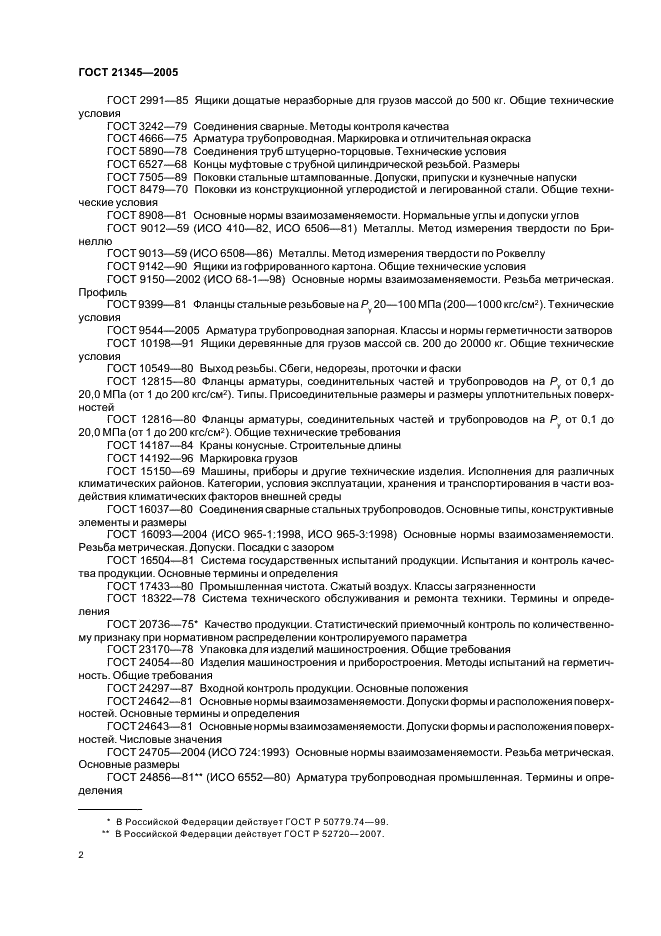 ГОСТ 21345-2005 Краны шаровые, конусные и цилиндрические на номинальное давление не более PN 250. Общие технические условия (фото 5 из 19)