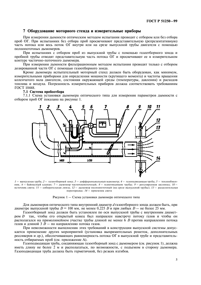 ГОСТ Р 51250-99 Двигатели внутреннего сгорания поршневые. Дымность отработавших газов. Нормы и методы определения (фото 8 из 15)