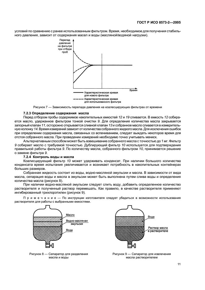 ГОСТ Р ИСО 8573-2-2005 Сжатый воздух. Часть 2. Методы контроля содержания масел в виде аэрозолей (фото 15 из 24)