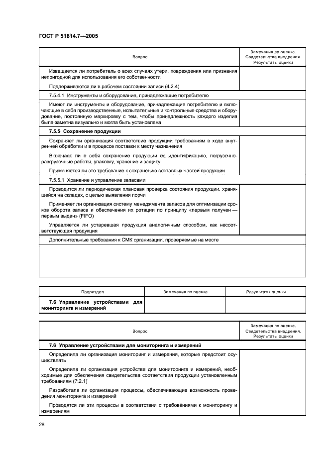 ГОСТ Р 51814.7-2005 Системы менеджмента качества в автомобилестроении. Оценка систем менеджмента качества (фото 32 из 50)