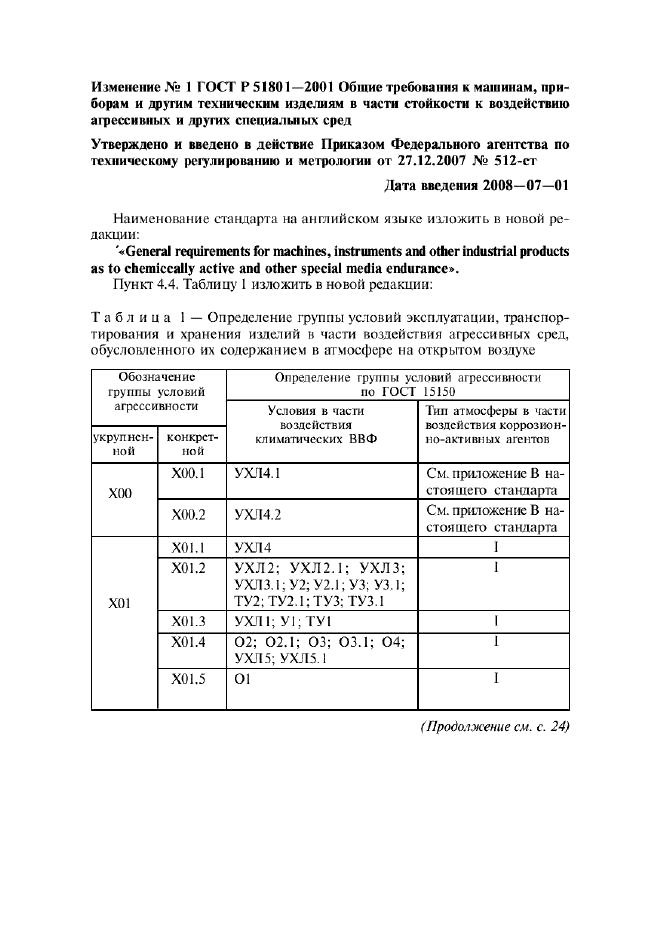 Изменение №1 к ГОСТ Р 51801-2001  (фото 1 из 4)