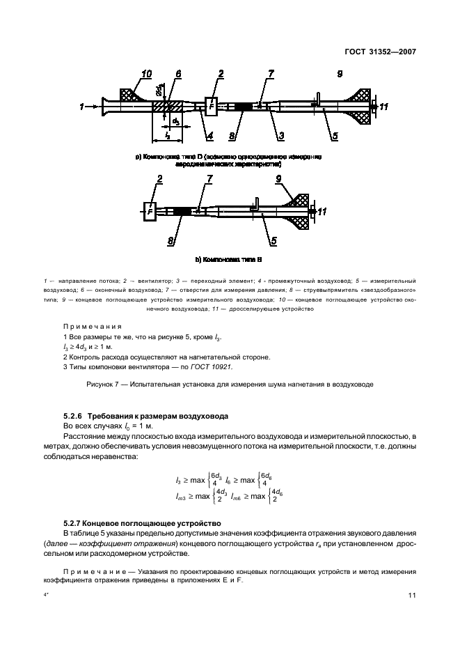 ГОСТ 31352-2007 Шум машин. Определение уровней звуковой мощности, излучаемой в воздуховод вентиляторами и другими устройствами перемещения воздуха, методом измерительного воздуховода (фото 15 из 63)