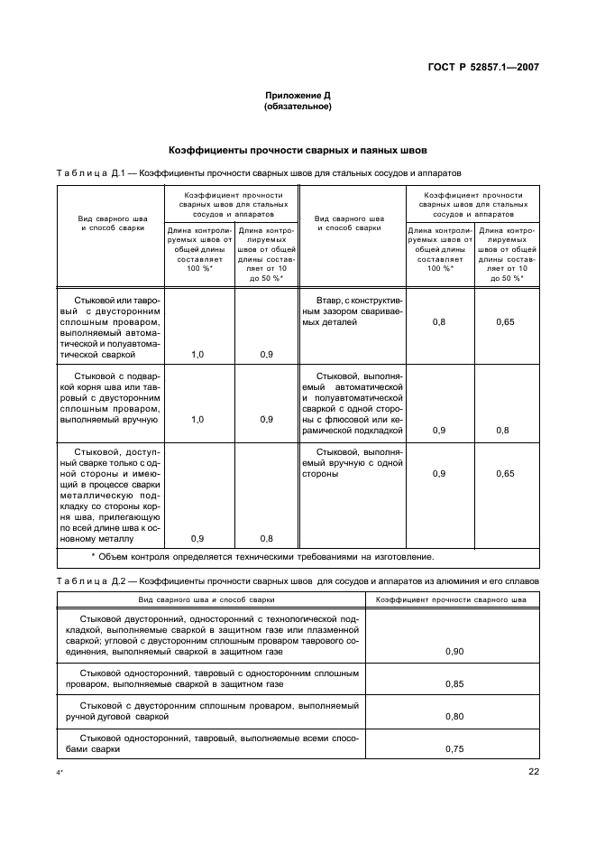 ГОСТ Р 52857.1-2007 Сосуды и аппараты. Нормы и методы расчета на прочность. Общие требования (фото 25 из 27)