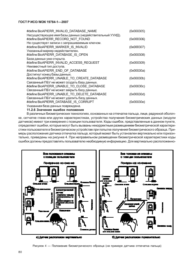 ГОСТ Р ИСО/МЭК 19784-1-2007 Автоматическая идентификация. Идентификация биометрическая. Биометрический программный интерфейс. Часть 1. Спецификация биометрического программного интерфейса (фото 87 из 125)