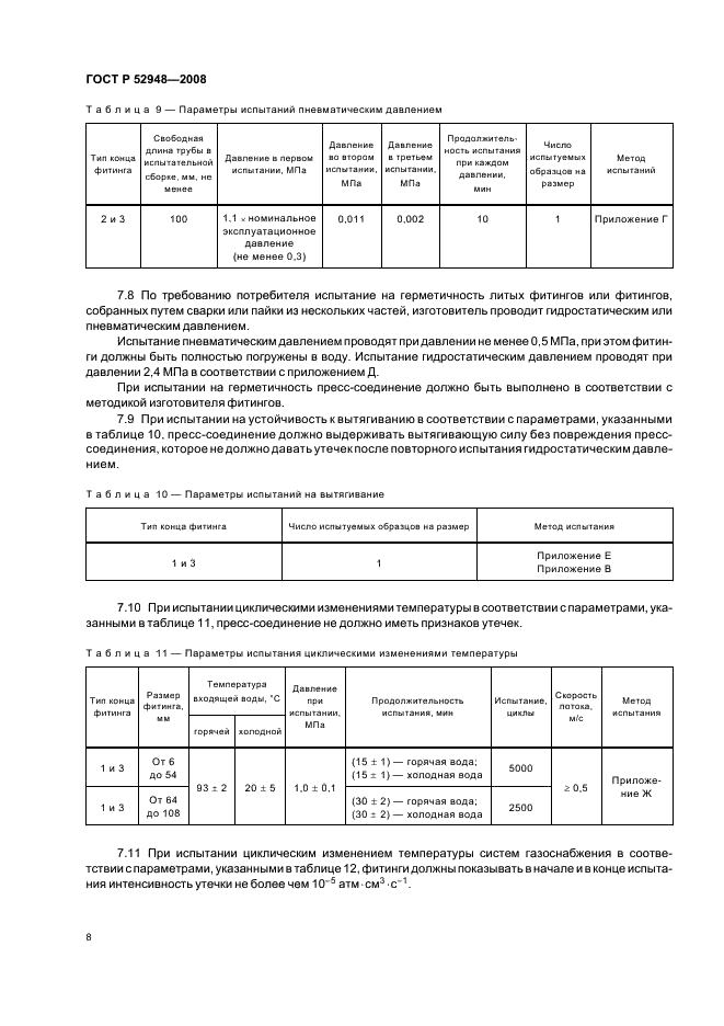 ГОСТ Р 52948-2008 Фитинги из меди и медных сплавов для соединения медных труб способом прессования. Технические условия (фото 11 из 39)