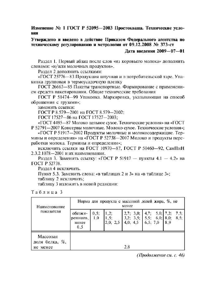 Изменение №1 к ГОСТ Р 52095-2003  (фото 1 из 3)