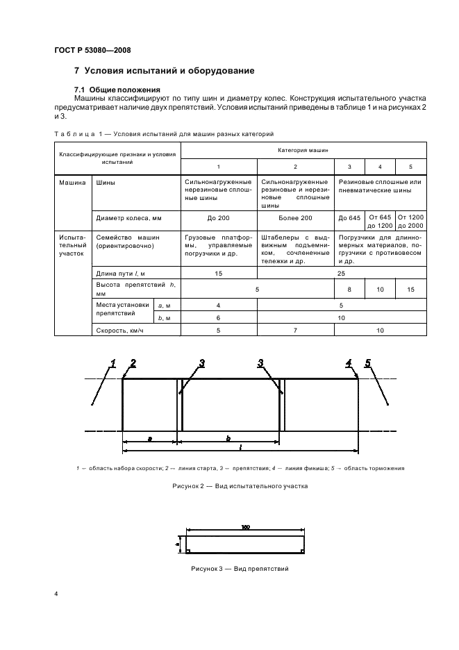 ГОСТ Р 53080-2008 Вибрация. Определение параметров вибрационной характеристики самоходных машин. Напольный транспорт (фото 8 из 16)