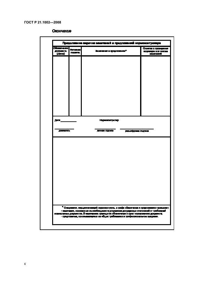 ГОСТ Р 21.1002-2008 Система проектной документации для строительства. Нормоконтроль проектной и рабочей документации (фото 9 из 11)