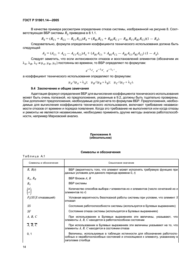 ГОСТ Р 51901.14-2005 Менеджмент риска. Метод структурной схемы надежности (фото 18 из 23)