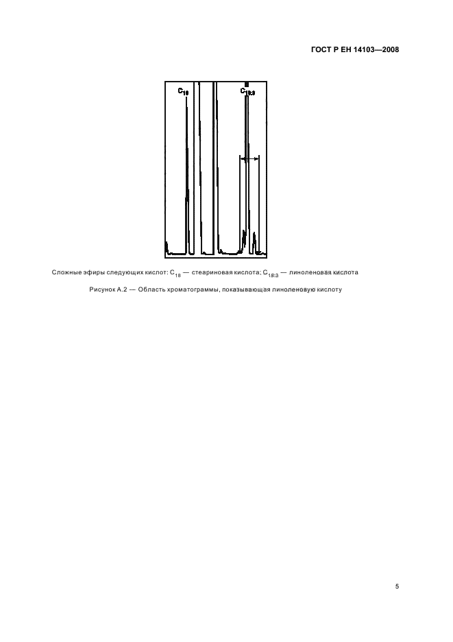 ГОСТ Р ЕН 14103-2008 Производные жиров и масел. Метиловые эфиры жирных кислот (FAME). Определение содержания эфиров и метилового эфира линоленовой кислоты (фото 8 из 11)