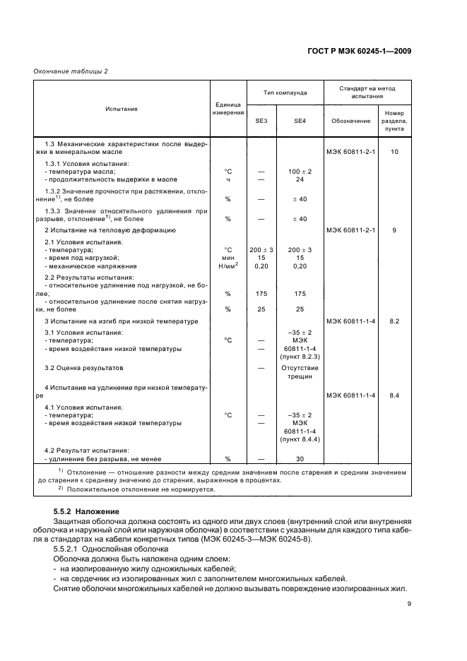 ГОСТ Р МЭК 60245-1-2009 Кабели с резиновой изоляцией на номинальное напряжение до 450/750 В включительно. Часть 1. Общие требования (фото 12 из 19)