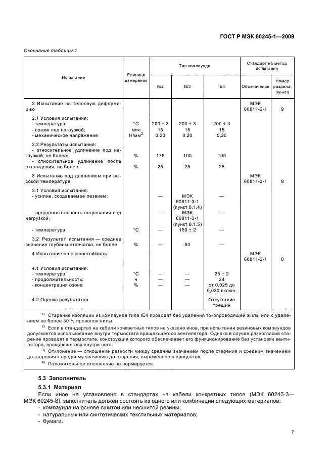 ГОСТ Р МЭК 60245-1-2009 Кабели с резиновой изоляцией на номинальное напряжение до 450/750 В включительно. Часть 1. Общие требования (фото 10 из 19)