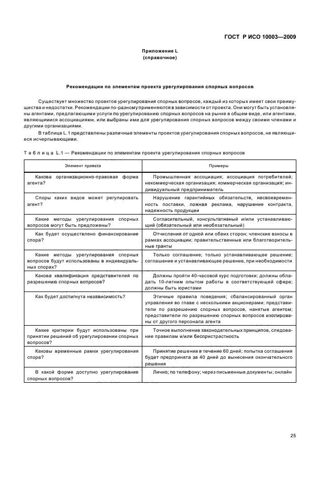 ГОСТ Р ИСО 10003-2009 Менеджмент качества. Удовлетворенность потребителей. Рекомендации по урегулированию спорных вопросов вне организации (фото 31 из 36)