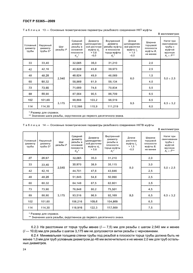 ГОСТ Р 53365-2009 Трубы обсадные и насосно-компрессорные и муфты к ним. Основные параметры и контроль резьбовых соединений. Общие технические требования (фото 28 из 44)