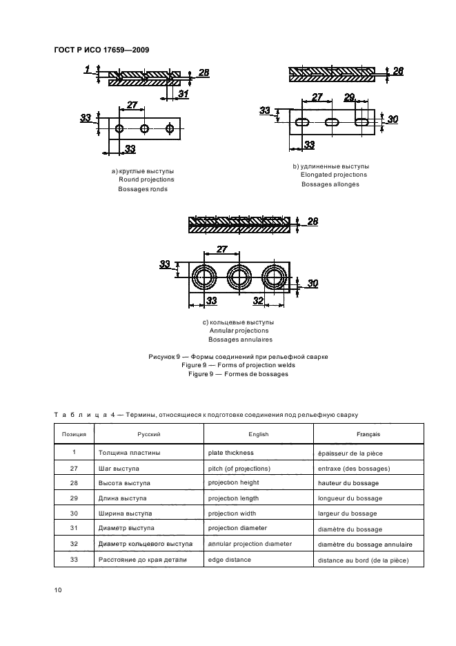 ГОСТ Р ИСО 17659-2009 Сварка. Термины многоязычные для сварных соединений (фото 14 из 40)