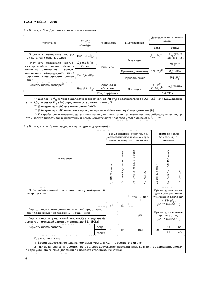 ГОСТ Р 53402-2009 Арматура трубопроводная. Методы контроля и испытаний (фото 20 из 58)
