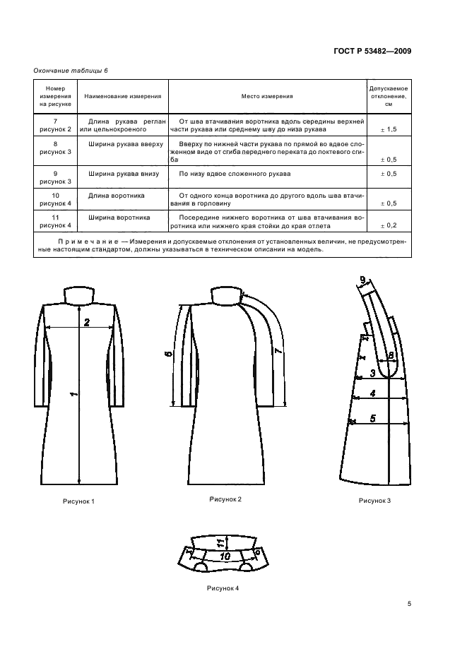 ГОСТ Р 53482-2009 Одежда на меховой подкладке. Общие технические условия (фото 9 из 16)