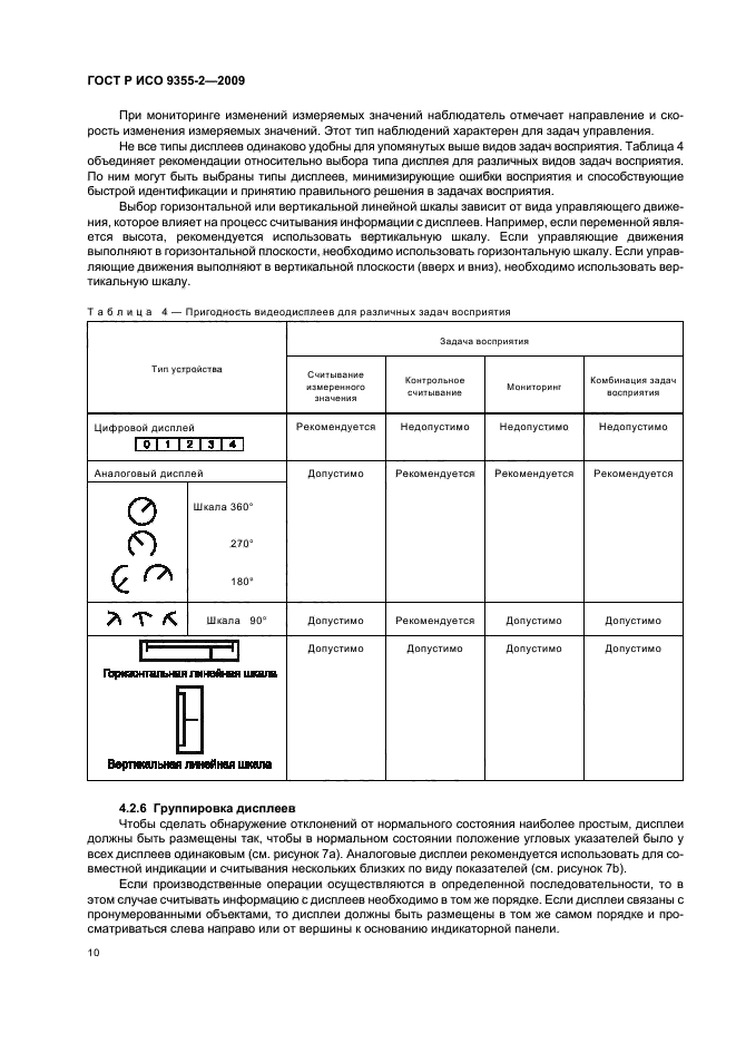 ГОСТ Р ИСО 9355-2-2009 Эргономические требования к проектированию дисплеев и механизмов управления. Часть 2. Дисплеи (фото 14 из 24)