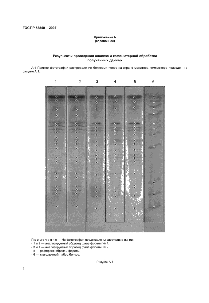 ГОСТ Р 52840-2007 Рыба и продукты из нее. Видовая идентификация рыбы методом изоэлектрофокусирования в полиакриламидном геле (фото 10 из 14)