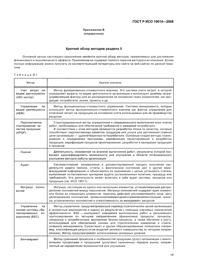 ГОСТ Р ИСО 10014-2008 Менеджмент организации. Руководящие указания по достижению экономического эффекта в системе менеджмента качества (фото 24 из 31)