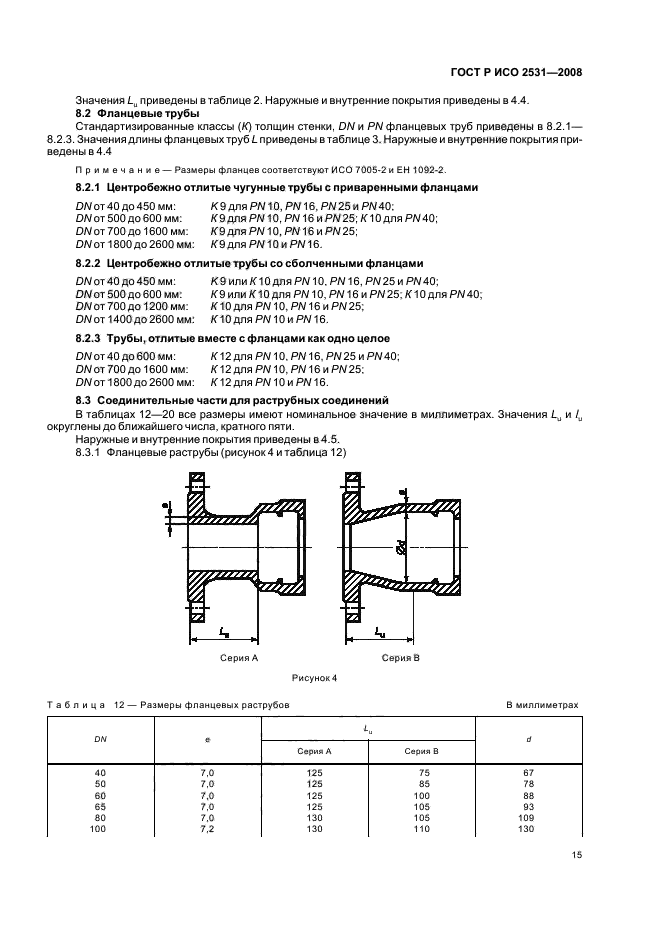 ГОСТ Р ИСО 2531-2008 Трубы, фитинги, арматура и их соединения из чугуна с шаровидным графитом для водо- и газоснабжения. Технические условия (фото 18 из 44)